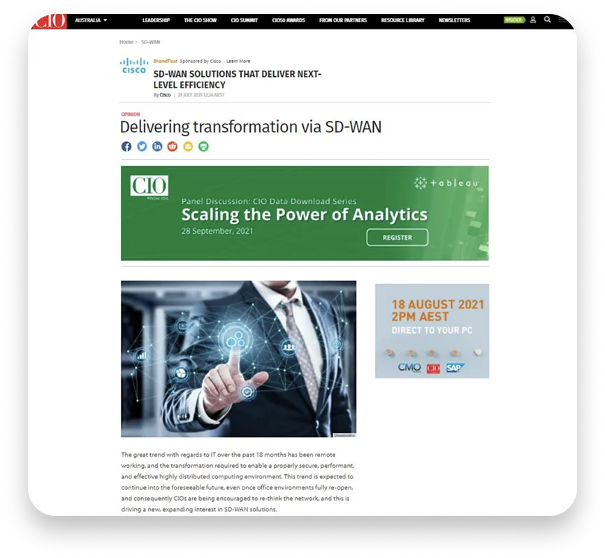 Cisco SD-WAN Strategy